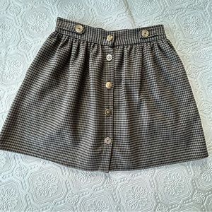 River Island Houndstooth Mini Skirt Sz 10 EUC